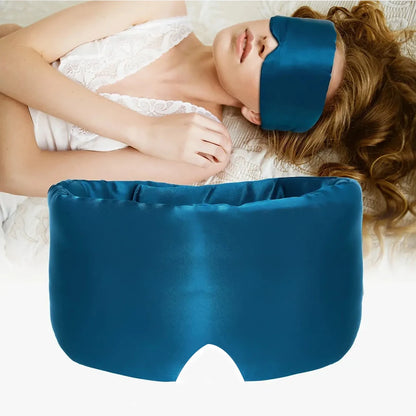 Mulberry Silk Sleeping Mask Eyepatch Blocking Light Eyemask Eyeshade Soft Padded Slaapmasker Travel Sleeping Aid for Sleep Patch